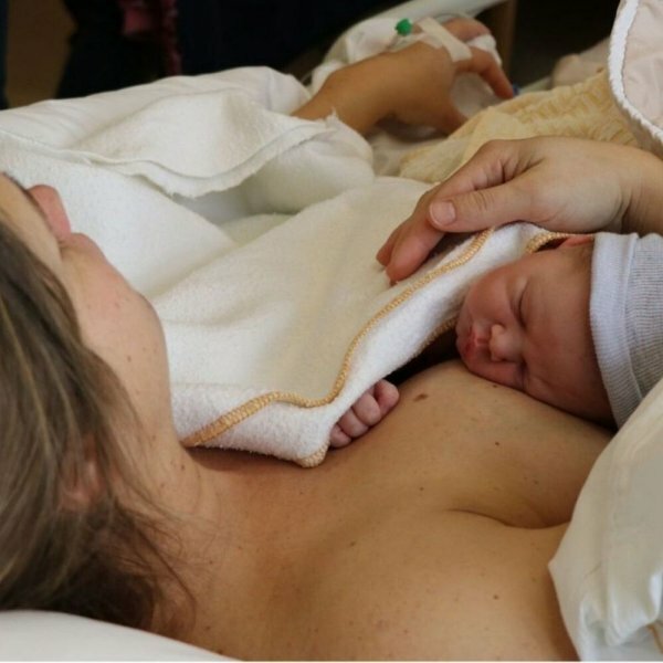 woman holding baby